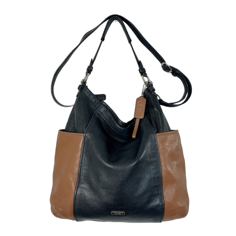Coach Smooth Leather colorblock Hobo Shoulder bag